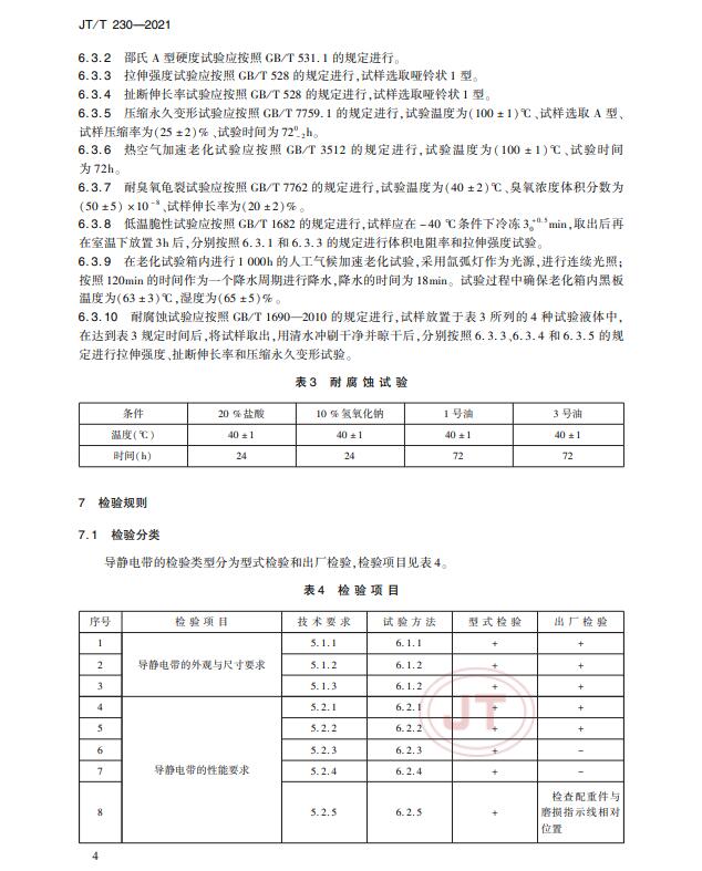 JT/T230-2021標(biāo)準(zhǔn)